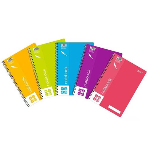 Image for QUILL NOTEBOOK 70GSM PP 200 PAGE A5 ASSORTED from Our Town & Country Office National