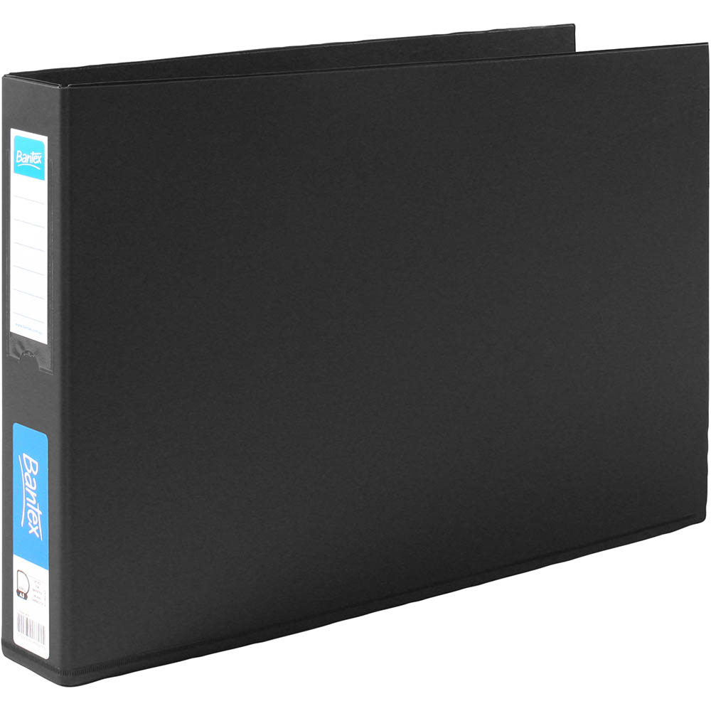 Image for BANTEX RING BINDER PP LANDSCAPE 3D 38MM A3 BLACK from PaperChase Office National