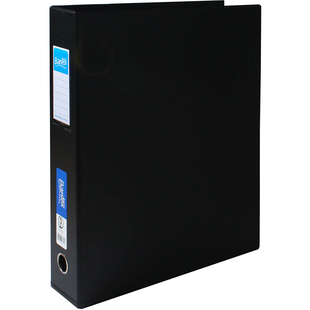 Image for BANTEX RING BINDER PP 3D 65MM A3 BLACK from Axsel Office National
