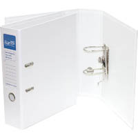 bantex pp extra capacity lever arch file 80mm a4 white