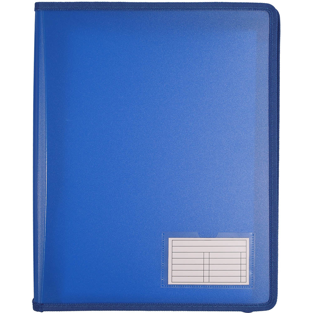 Image for BANTEX ZIPPER RING BINDER 2D 25MM A4 NAVY from OFFICE NATIONAL CANNING VALE