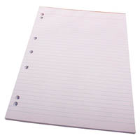 quill ruled bank pad 7 hole punched 60gsm 90 leaf a4 white