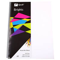 quill visual art diary 110gsm 120 page a3 pp frost