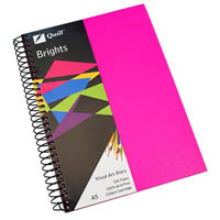 quill visual art diary 110gsm 120 page a5 pp cerise pink