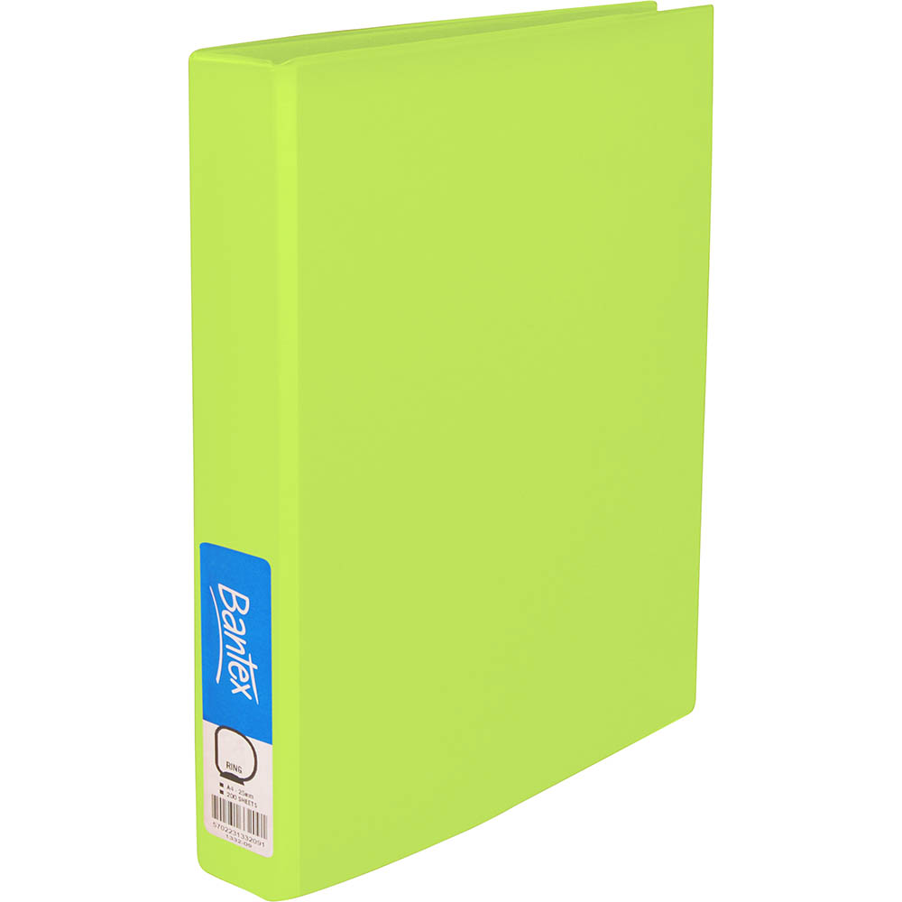 Image for BANTEX FRUITS RING BINDER PVC 3D 25MM A4 LIME from Discount Office National
