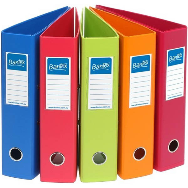 Image for BANTEX LEVER ARCH FILE FRUITS PVC A4 ASSORTED PACK 10 from Office National Balcatta