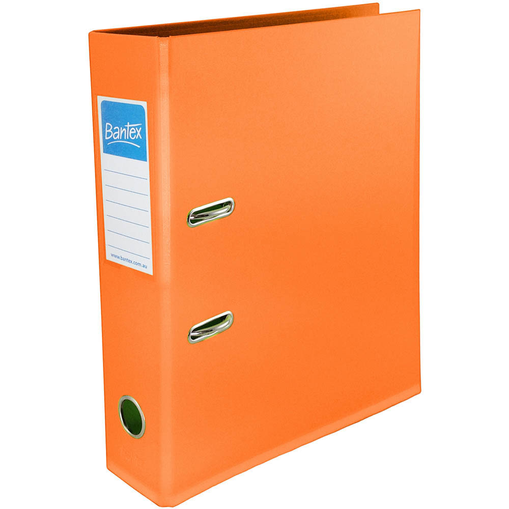 Image for BANTEX FRUIT LEVER ARCH FILE 70MM A4 MANGO from PaperChase Office National