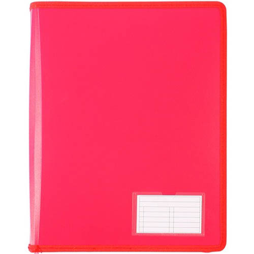 Image for BANTEX ZIPPER RING BINDER 2D 25MM A4 MELON from OFFICE NATIONAL CANNING VALE