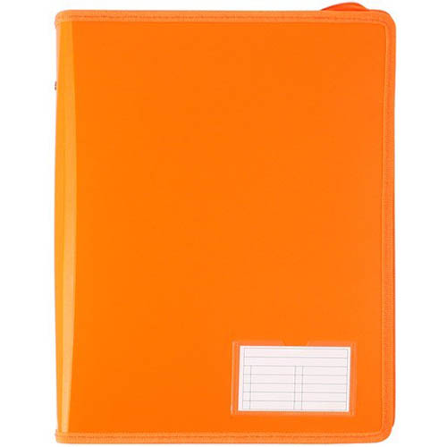 Image for BANTEX ZIPPER RING BINDER 2D 25MM A4 ORANGE from PaperChase Office National
