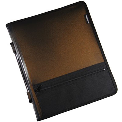 Image for BANTEX ZIPPER RING BINDER FOLIO PP 2R 25MM A4 SMOKE from Surry Office National