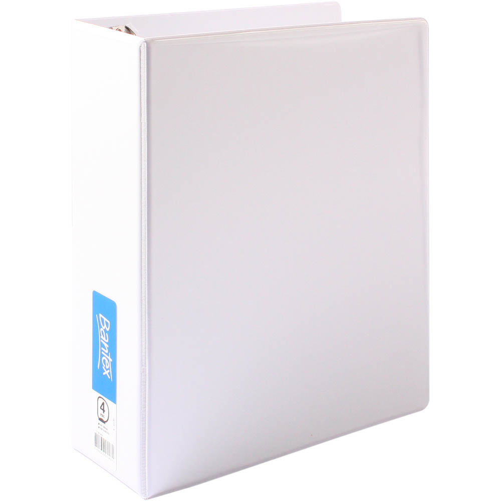 Image for BANTEX INSERT RING BINDER PP 4D 65MM A4 WHITE from Our Town & Country Office National