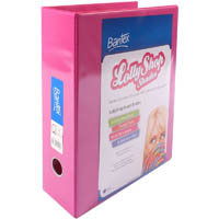 bantex lollyshop insert lever arch file 65mm a4 pink