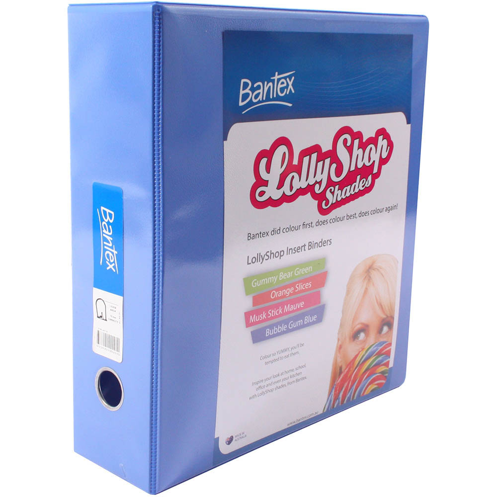 Image for BANTEX LOLLYSHOP INSERT LEVER ARCH FILE 65MM A4 BLUE from Express Office National