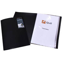 quill display book non-refillable 20 pocket a4 black