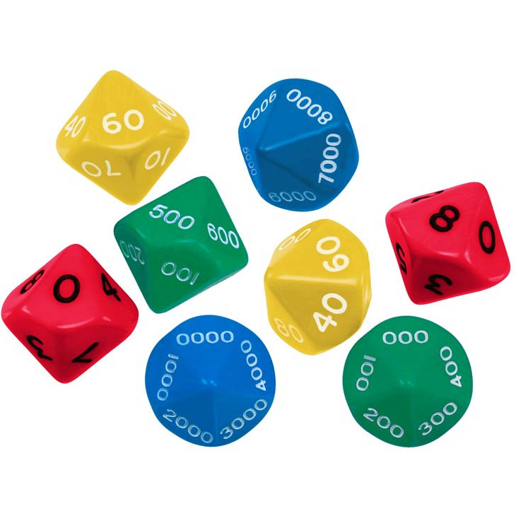 Image for LINEX DICES SET OF 8 from OFFICE NATIONAL CANNING VALE