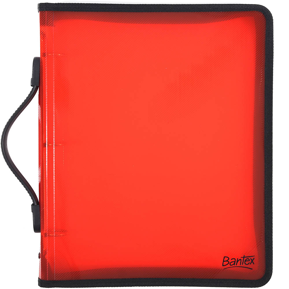 Image for BANTEX ZIPPER RING BINDER 3R 25MM A4 RED from PaperChase Office National