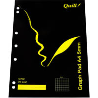 quill q702 graph pad 5mm 25 leaf a4