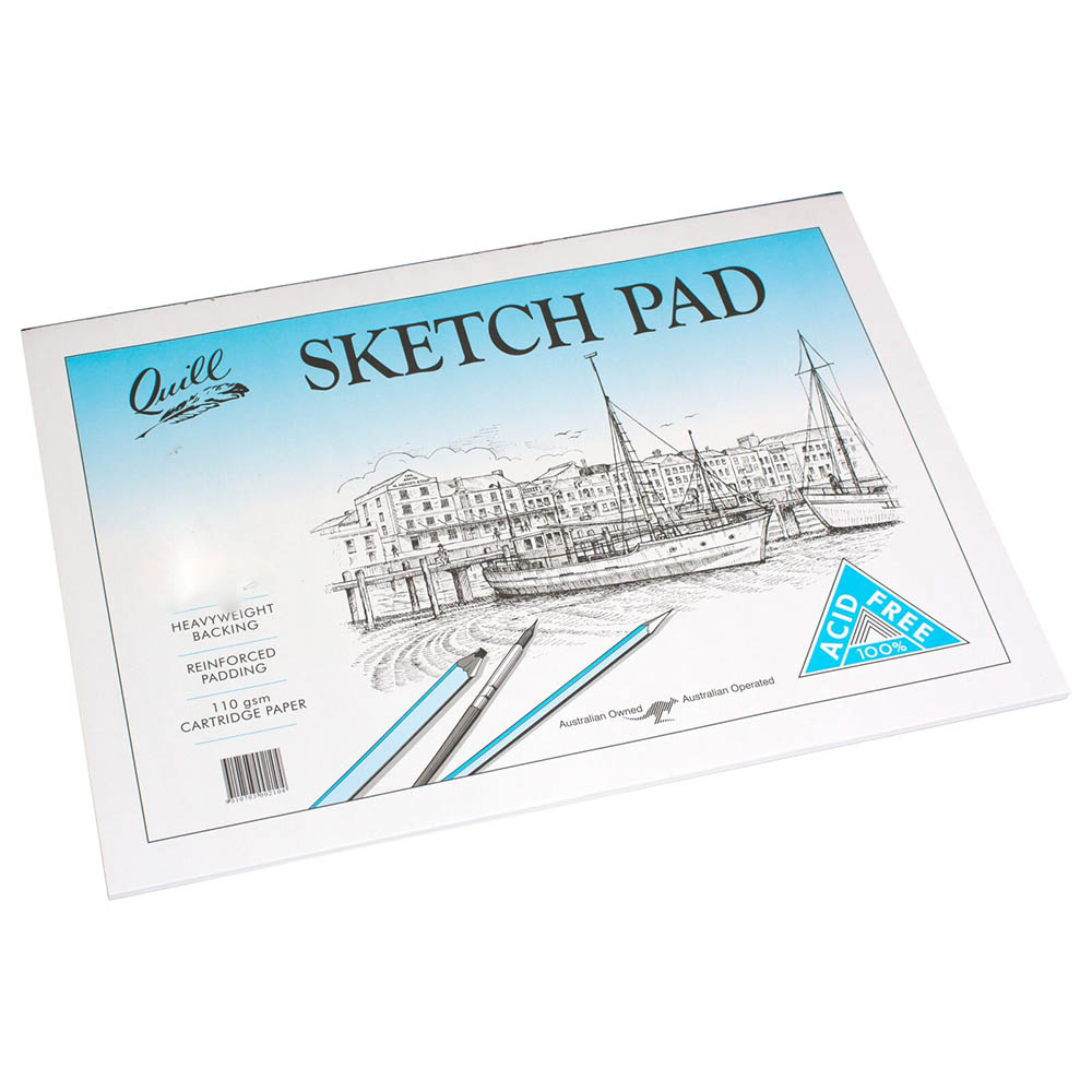 Image for QUILL SKETCH PAD 110GSM 25 SHEET from Chris Humphrey Office National