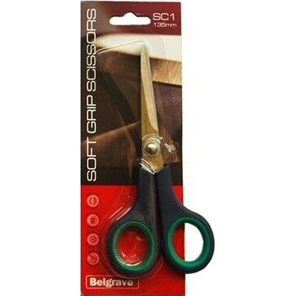 Image for BELGRAVE SC1 SOFT GRIP SCISSORS 135MM BLUE from Aztec Office National