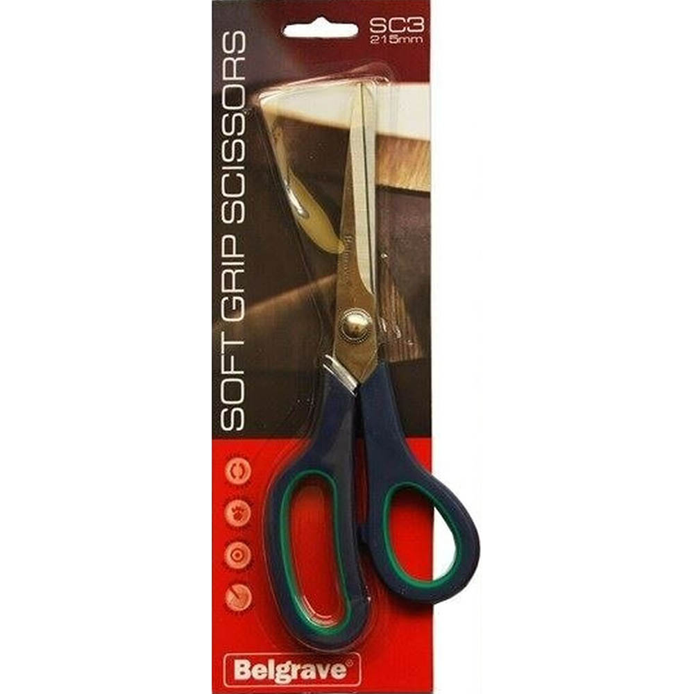 Image for BELGRAVE SC3 SOFT GRIP SCISSORS 215MM BLUE from Aztec Office National