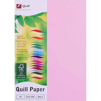 Image for QUILL XL MULTIOFFICE COLOURED A4 COPY PAPER 80GSM MUSK PACK 500 SHEETS from Mackay Business Machines (MBM) Office National