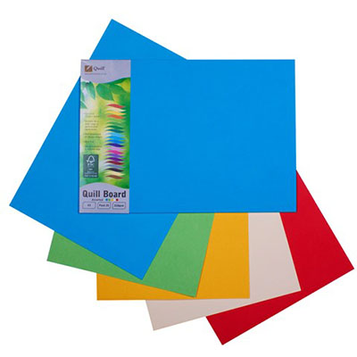 Image for QUILL BOARD 210GSM A3 ASSORTED PACK 25 from Axsel Office National