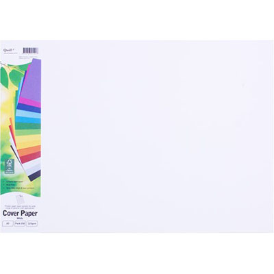 Image for QUILL COVER PAPER 125GSM A3 WHITE PACK 250 from Ezi Office National Tweed