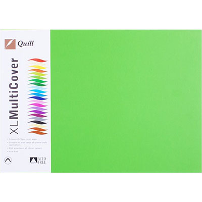 Image for QUILL COVER PAPER 125GSM A3 LIME PACK 250 from OFFICE NATIONAL CANNING VALE