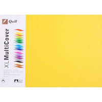 quill cover paper 125gsm a3 lemon pack 250