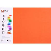 quill cover paper 125gsm a3 orange pack 250