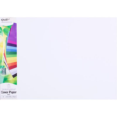 Image for QUILL COVER PAPER 125GSM A3 WHITE PACK 500 from Ezi Office National Tweed