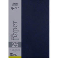 quill coloured a4 copy paper 125gsm black pack 250