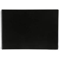 quill visual art diary 110gsm 120 page a2 pp black