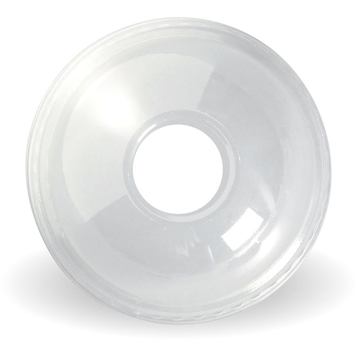 Image for BIOPAK BIOCUP PLA DOME HOLE CUP LID 22ML CLEAR PACK 100 from Axsel Office National