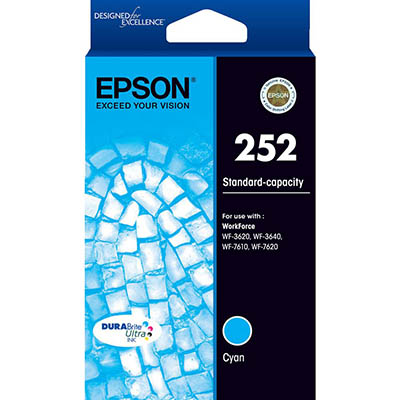 Image for EPSON 252 INK CARTRIDGE CYAN from Officebarn Office National