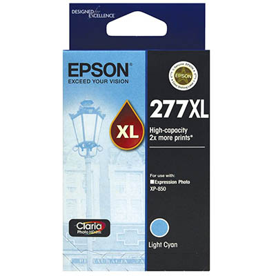 Image for EPSON 277XL INK CARTRIDGE HIGH YIELD LIGHT CYAN from Mackay Business Machines (MBM) Office National