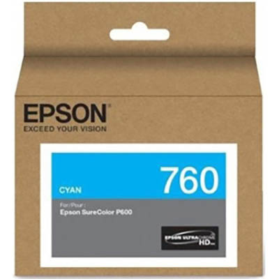 Image for EPSON 760 INK CARTRIDGE PHOTO CYAN from Angletons Office National