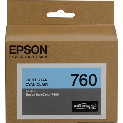 Image for EPSON 760 INK CARTRIDGE LIGHT CYAN from Office National Whyalla