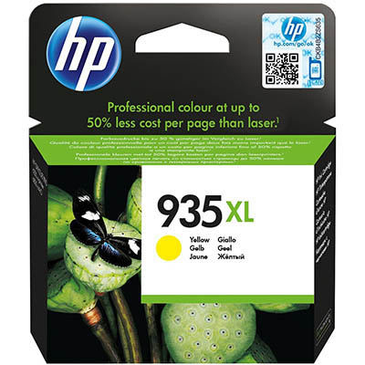 Image for HP C2P26AA 935XL INK CARTRIDGE HIGH YIELD YELLOW from Surry Office National