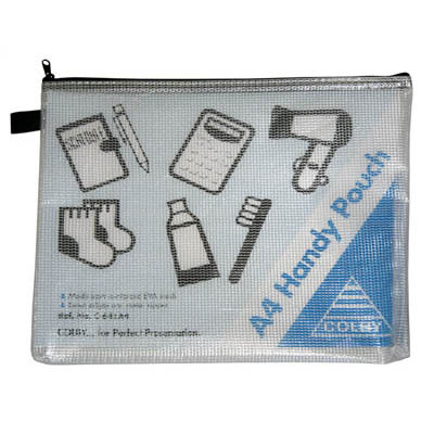 Image for COLBY HANDY POUCH PENCIL CASE ZIP CLOSURE A4 BLACK from OFFICE NATIONAL CANNING VALE