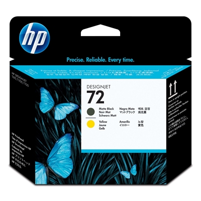 Image for HP C9384A 72 PRINT HEAD MATT BLACK AND YELLOW from Aztec Office National