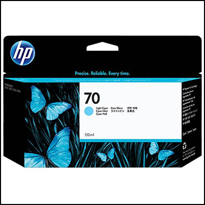 Image for HP C9390A 70 INK CARTRIDGE LIGHT CYAN from OFFICE NATIONAL CANNING VALE