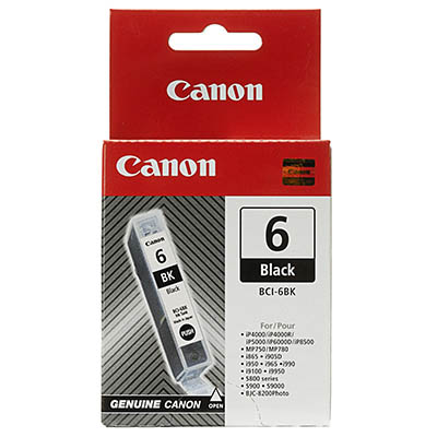 Image for CANON BCI6BK INK CARTRIDGE BLACK from OFFICE NATIONAL CANNING VALE, JOONDALUP & OFFICE TOOLS OPD
