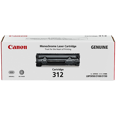 Image for CANON CART312 TONER CARTRIDGE BLACK from OFFICE NATIONAL CANNING VALE