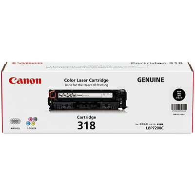 Image for CANON CART318BK TONER CARTRIDGE BLACK from Emerald Office Supplies Office National