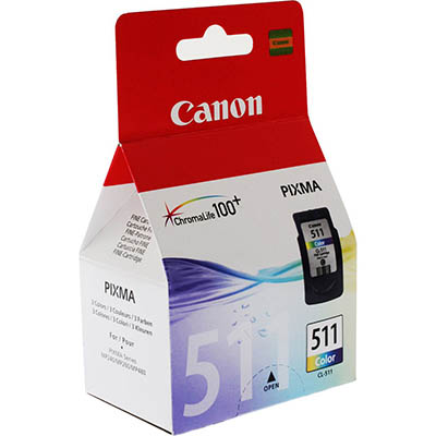 Image for CANON CL511 INK CARTRIDGE FINE COLOUR from BACK 2 BASICS & HOWARD WILLIAM OFFICE NATIONAL