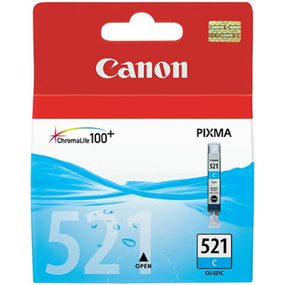 Image for CANON CLI521C INK CARTRIDGE CYAN from Bridge Office National