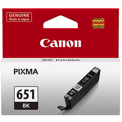 Image for CANON CLI651BK INK CARTRIDGE BLACK from Office National Sydney Stationery