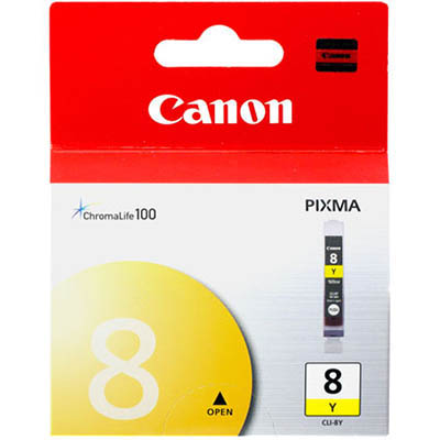 Image for CANON CLI8Y INK CARTRIDGE YELLOW from Office National