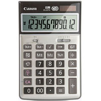 canon hs-20tg desktop calculator recycled 12 digit silver